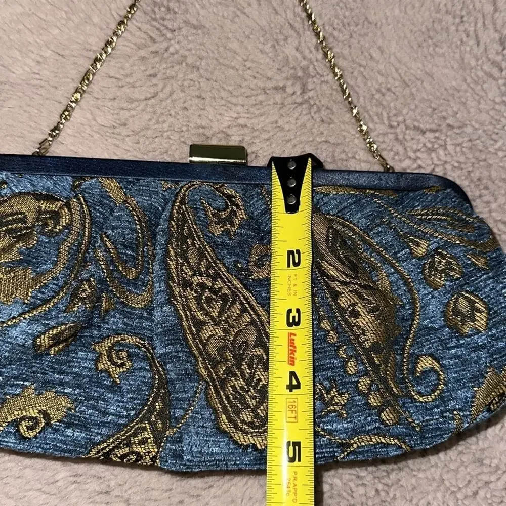 Navy & Gold Stylish Clutch
